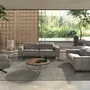 Fauteuils - Fauteuil pivotant en cuir gris - ANGEL CERDÁ