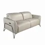 Sofas - 2 seater relaxation sofa in sand leather - ANGEL CERDÁ