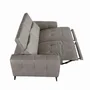 Sofas - 3-seat relaxation sofa in grey leather - ANGEL CERDÁ