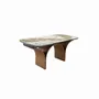 Dining Tables - Table de salle à manger rectangulaire à rallonge en marbre porcelaine - ANGEL CERDÁ
