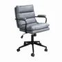 Chaises - Chaise de bureau pivotante en tissu gris - ANGEL CERDÁ