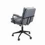 Chaises - Chaise de bureau pivotante en tissu gris - ANGEL CERDÁ