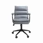 Chaises - Chaise de bureau pivotante en tissu gris - ANGEL CERDÁ