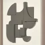 Services - 'Castle 03 Moka' - Œuvre Originale - 70x70 cm - PERSPECTIVA 10
