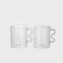 Tea and coffee accessories - Glass serene sway / set of 2 - AND NOOK