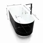 Bathtubs - UKIO WHITE Whirlpool Bathtub Bulle L. 175 x W. 75 cm, by SPALINA - SPALINA