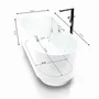 Bathtubs - UKIO WHITE Whirlpool Bathtub Bulle L. 175 x W. 75 cm, by SPALINA - SPALINA