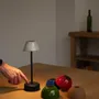 Accessoires de déco extérieure - ABSIDIOLA lampe à poser portable mini avec abat-jour en céramique - LUXCAMBRA