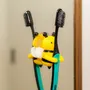 Bath accessories for children - Bumble Bee Toothbrush Holder - KIKKERLAND