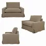 Canapés pour collectivités - Big Mamma Loveseat |Petit Canapé et Fauteuil - CREARTE COLLECTIONS