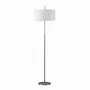 Floor lamps - NAUTIC floor lamp with white cotton or black cotton lampshade - LUXCAMBRA