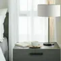 Table lamps - NAUTIC table lamp with white cotton or black cotton shade - LUXCAMBRA