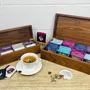 Tea and coffee accessories - Case — Box of 8 FSC Walnut Wood Lockers | Presentation box - HERBORUS
