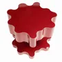 Other tables - Bert Furnari Red Cloudform powder-coated aluminum side table - TULESTE FACTORY