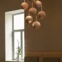 Hanging lights - TERRA cork suspension with black or white structure - LUXCAMBRA