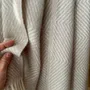 Plaids - Plaid couverture en laine, Beige Diamant - WOOL ONLY BY JOWOLLINA