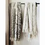 Throw blankets - Jacquard plaid "Snake" Python - WOOL ONLY BY JOWOLLINA