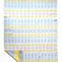 Plaids - Plaid couverture en laine, Folklore floral Jaune - WOOL ONLY BY JOWOLLINA