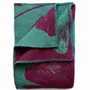 Plaids - Plaid couverture en laine, Ginkgo Vert Canard Bordeaux - WOOL ONLY BY JOWOLLINA