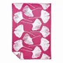 Plaids - Plaid couverture en laine, Ginkgo Framboises Magenta - WOOL ONLY BY JOWOLLINA