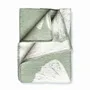 Plaids - Plaid couverture en laine, Ginkgo Pastel Menthe - WOOL ONLY BY JOWOLLINA