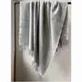 Throw blankets - Wool blanket plaid, Uni Anthracite Melange - WOOL ONLY BY JOWOLLINA