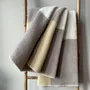 Plaids - Plaid couverture en laine, Carré Tricolore Vanille Cachemire - WOOL ONLY BY JOWOLLINA