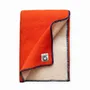 Plaids - Plaid couverture en laine, Orange Fluo - WOOL ONLY BY JOWOLLINA