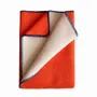 Plaids - Plaid couverture en laine, Orange Fluo - WOOL ONLY BY JOWOLLINA