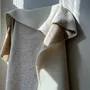 Plaids - Plaid couverture en laine, Beige Nature - WOOL ONLY BY JOWOLLINA