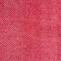 Plaids - Plaid couverture en laine, Chevrons Rouge Naturel - WOOL ONLY BY JOWOLLINA