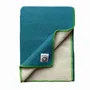 Plaids - Plaid couverture en laine, Sea Wave Green Apple - WOOL ONLY BY JOWOLLINA