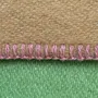 Plaids - Plaid couverture en laine, Vert Camel Rose - WOOL ONLY BY JOWOLLINA