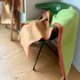 Throw blankets - Wool blanket plaid, Green Camel Red - WOOL ONLY BY JOWOLLINA