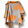 Plaids - Plaid couverture en laine, Ginkgo Peach Harmony - WOOL ONLY BY JOWOLLINA