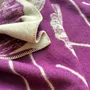 Throw blankets - Wool blanket plaid, Ginkgo Vintage Plum) - WOOL ONLY BY JOWOLLINA