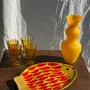 Stemware - Set of 4 yellow glasses: 2 large and 2 small - OFFICE OBJETS