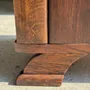 Other tables - Art Deco wooden bedside table with marble top and one drawer - OFFICE OBJETS