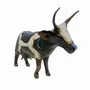Outdoor decorative accessories - Recycled Metal Sculpture Cow 40cm - TERRE SAUVAGE