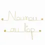 Other wall decoration - End of school year gift "Top nanny" - Brass - BIJOUX DE MUR