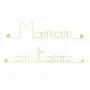 Autres décorations murales - Cadeau Fête des mères "Maman on t'aime" - Laiton Doré - BIJOUX DE MUR