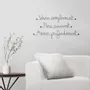 Autres décorations murales - Citation en fil de fer " Vivre, rire , aimer " - BIJOUX DE MUR
