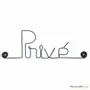 Autres décorations murales - Déco de Porte en métal "Privé" - BIJOUX DE MUR