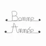 Other wall decoration - Happy New Year wire decoration - BIJOUX DE MUR