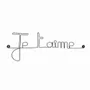 Other wall decoration - Déco murale en fil de fer " Je t'aime " - Saint Valentin - BIJOUX DE MUR