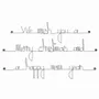 Other wall decoration - Metal Christmas Decoration - Merry Christmas Wall Quote - BIJOUX DE MUR
