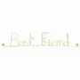 Other wall decoration - Gold Brass Wire Wall Decor - Best Friend - BIJOUX DE MUR