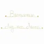 Other wall decoration - Welcome to our dogs gold-plated brass wall decoration - BIJOUX DE MUR