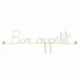Other wall decoration - Gold Brass Kitchen Wall Decor "Bon Appétit" - BIJOUX DE MUR