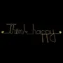 Autres décorations murales - Décoration Murale Laiton Doré " Think happy " - à punaiser - BIJOUX DE MUR